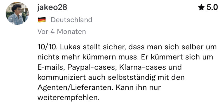 Kundenstimme für Lukas Esser